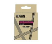  Original Epson LK-4PBF C53S672100 DirectLabel-Etiketten rosa fluorescent auf schwarz 